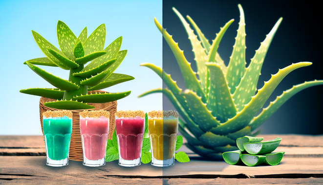 alt_text: A vibrant cover for "Aloe Vera Smoothie Recipes" featuring an aloe plant and refreshing smoothies.